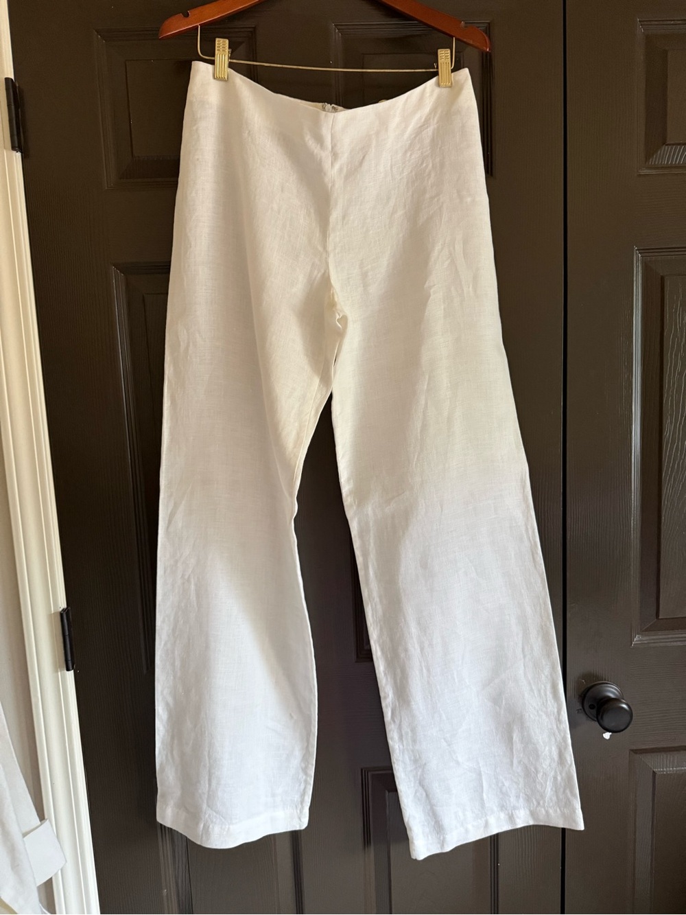 Seventy Cream Linen Trousers